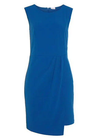 Lascana Women's Asymmetrical Hem Dress Blue