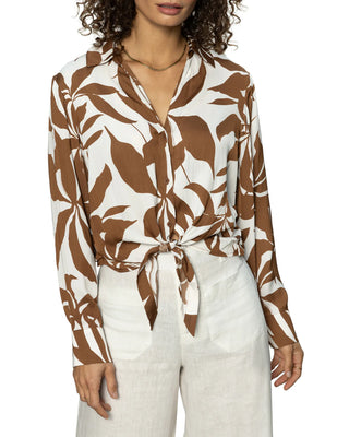 Sanctuary Lover Tie Lily Lightweight Long Sleeve Blouse