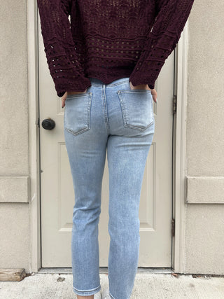 Kut from the Kloth Rachael High Rise Fab Ab Mom Regular Hem Mature Wash