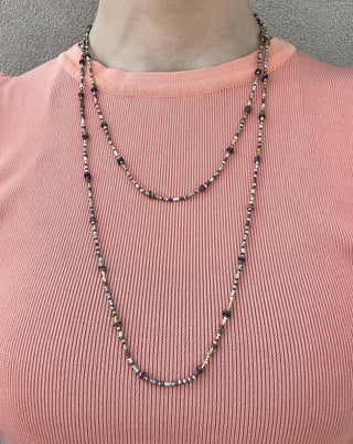 Long Multicolor Beaded Necklace