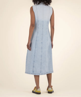 KUT from the Kloth Gretel Sleeveless Denim Shirt Dress Maxi