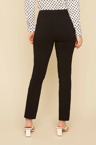 Pull On Ankle Pant Black 28" Inseam