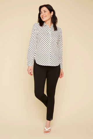 Pull On Ankle Pant Black 28" Inseam