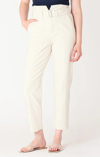 High Waisted Belted Pant Latte