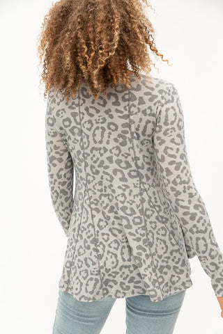 Leopard Babydoll Tunic Top