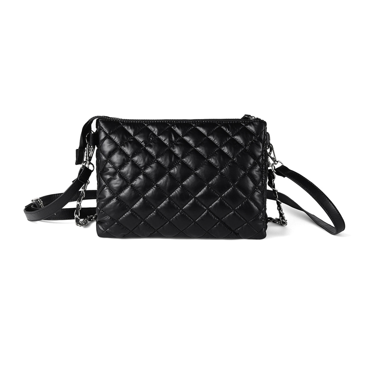 Nylon Quilted Puffer Chain Crossbody Bag Boutique 44