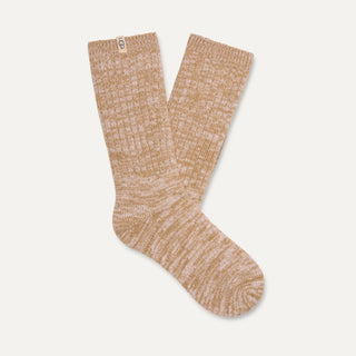 UGG Rib Knit Slouchy Crew Sock Sand