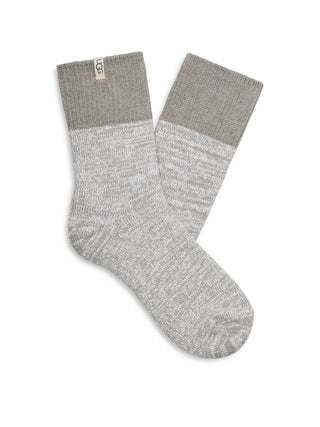 UGG Rib Knit Slouchy Quarter Sock Seal