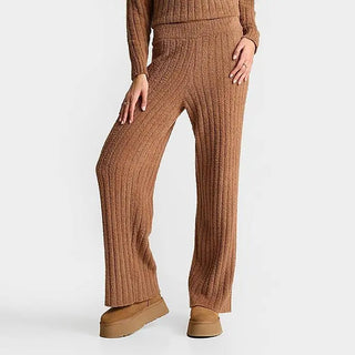 UGG Terri Pant Ribbed Wide Leg Chestnut