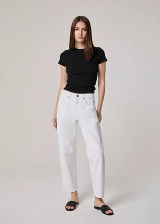 Edyson Jack Slouchy Barrel Jeans Optic White