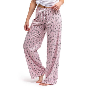 Breakfast in Bed Pink Pajama Pants Happy Hour