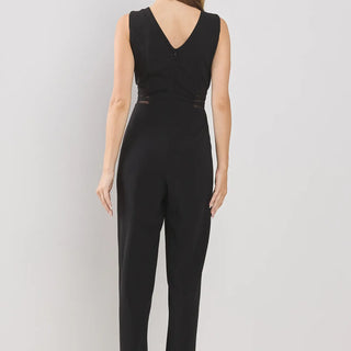 Black Mesh Jumpsuit w/ Side Cut Out