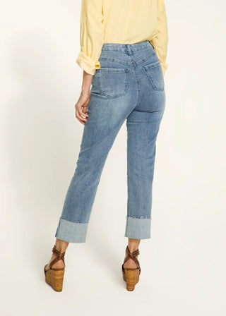 Suzanne Straight Crop Light Wash