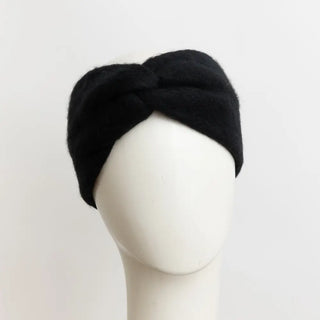 Twist Knot Boho Headband Black