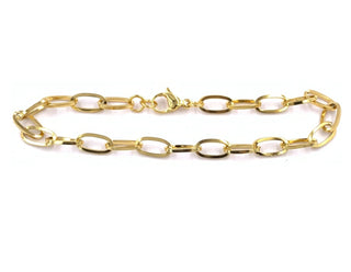 Olivia Oval Link Stainless Steel Bracelet 7.2in