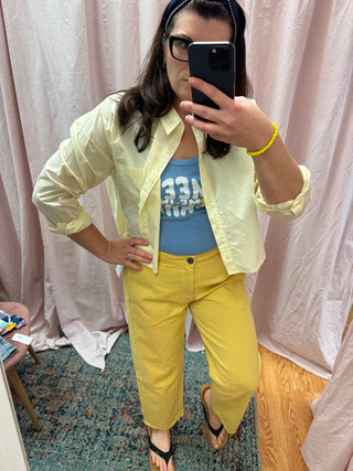 Edyson Jack Slouchy Barrel Jeans Yellow