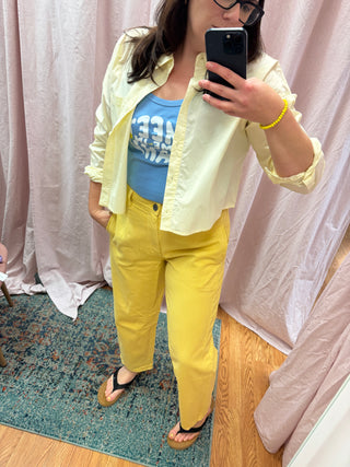 Edyson Jack Slouchy Barrel Jeans Yellow