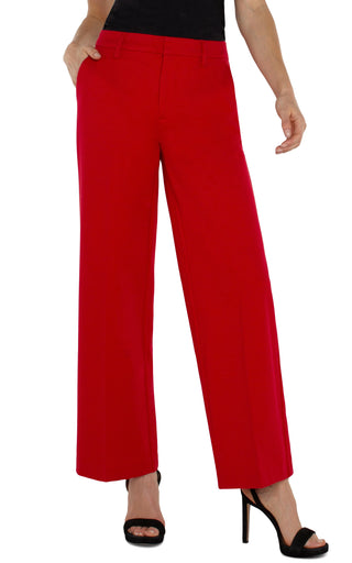 Kelsey Wide Leg Trouser 31in, Tango Red