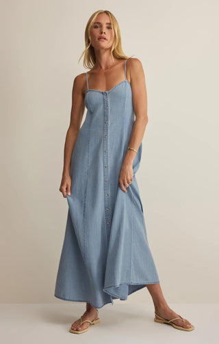 Z-Supply Angel Eyes Chambray Midi Dress