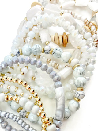 Mystery Bracelet Stack of 3 - Stretchy Beaded Bracelets Curated for You