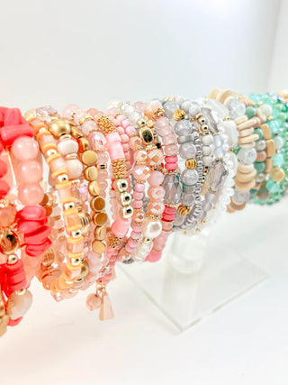 Mystery Bracelet Stack of 3 - Stretchy Beaded Bracelets Curated for You