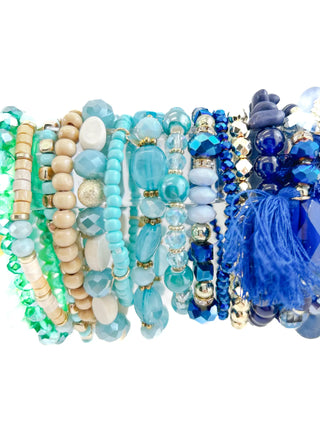 Mystery Bracelet Stack of 6 - Stretchy Beaded Bracelets Curated for You