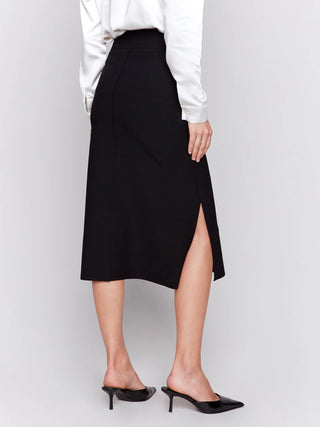 Charlie B Gutsy Crepe Skirt w/ Front Patch Pocket