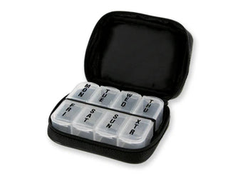 Men's Pill and Vitamin Case Assortment, Black