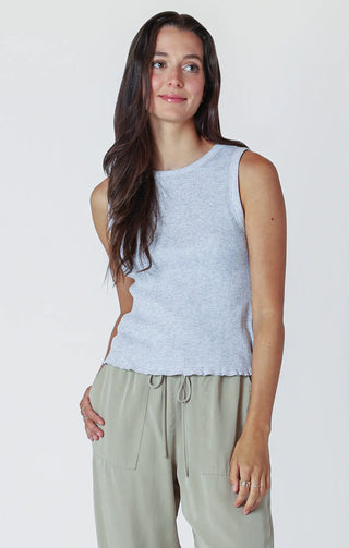 Sleeveless Tank Top Light Heather Gray