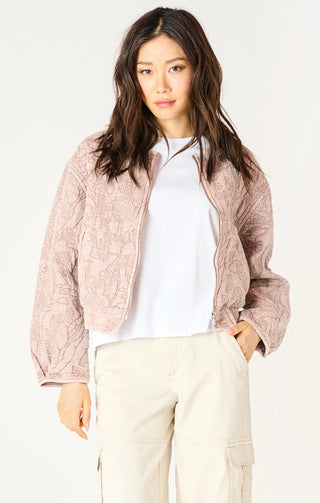 DEX Quilt Stitch Spring Bomber Jacket