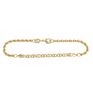 18K gold filled delicate multi chain bracelet waterproof jewelry