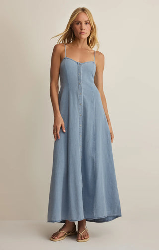 Z-Supply Angel Eyes Chambray Midi Dress
